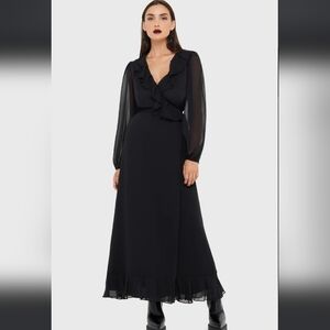 Killstar Black Sheer Sleeve Dress